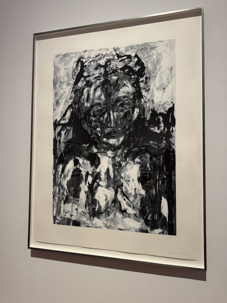 Mostra "Tracey Emin. Sex and Solitude" - "The End of The Day (La fine del giorno)", 2022, monotipo, Courtesy of the Artist and White Cube and Carl Freedman Gallery.