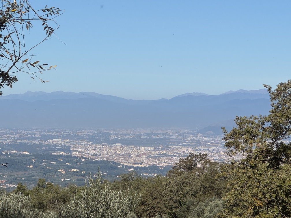 Escursione al Parco di Fonte Santa - panorama su Firenze.