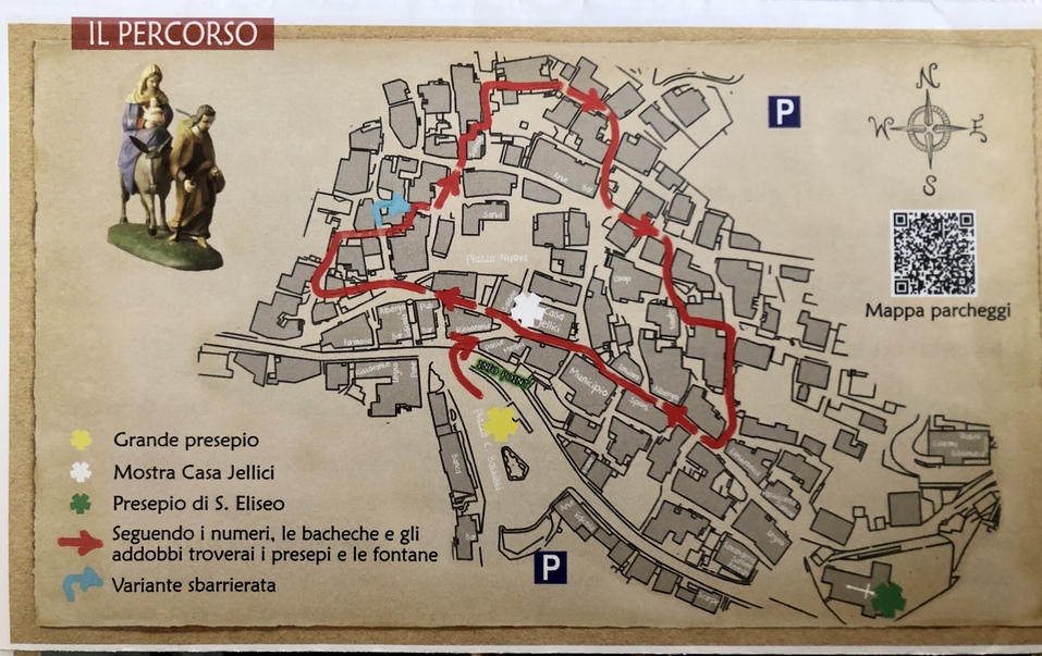 "Tesero e i suoi presepi" 2025 - mappa.