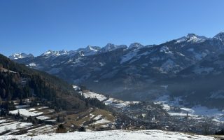 Località Zanon - veduta su Tesero e sulle cime del Lagorai.