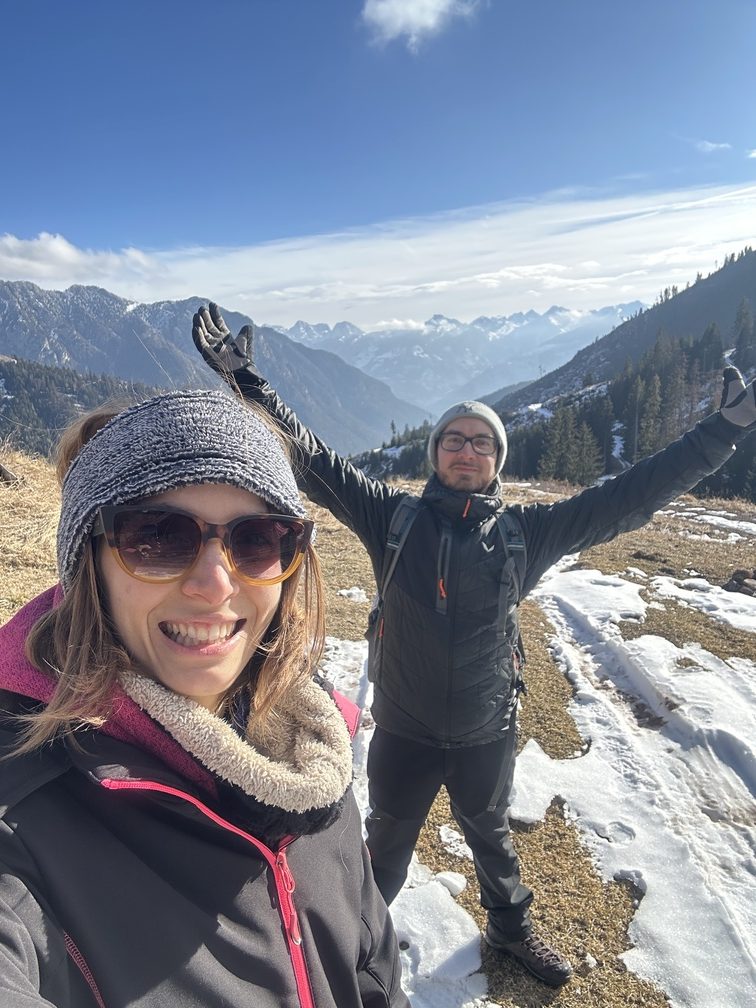 Lorenzo e Federica a Malga Le Val.