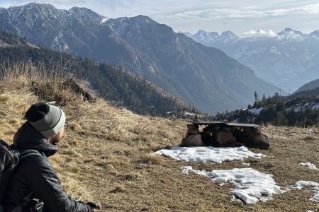 Malga Le Val - panorama sulla catena del Lagorai e Cornacci.