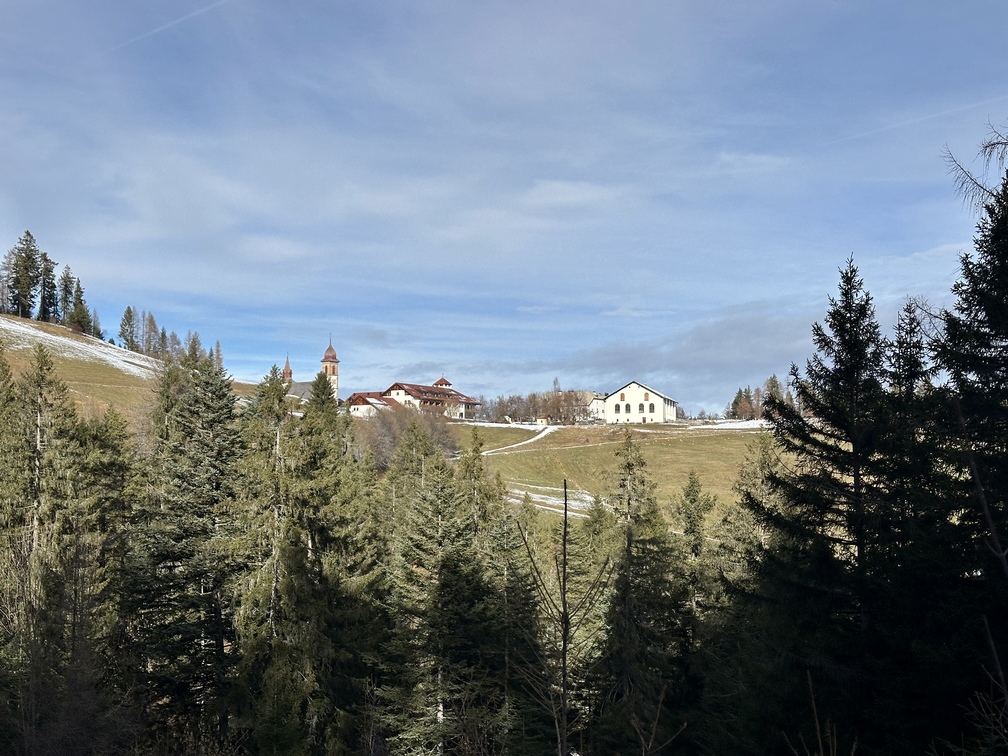 Sentiero n. 2 da Pietralba a Malga Monte San Pietro - veduta su Pietralba.