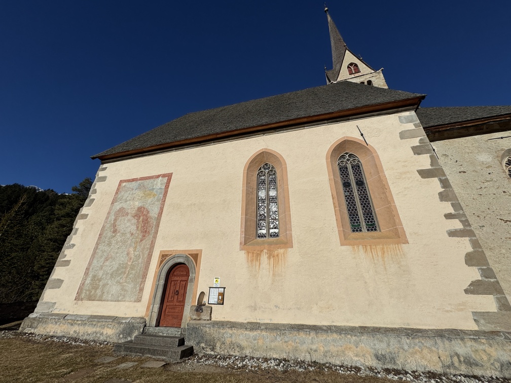 Chiesa di Sènt Uliana - affresco laterale.