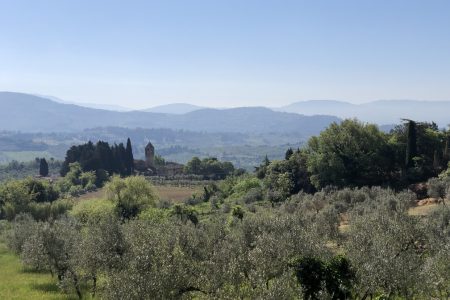 Sentiero n. 616 a Cercina - veduta panoramica.