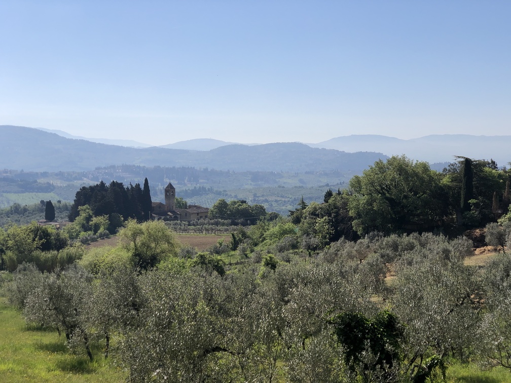 Sentiero n. 616 a Cercina - veduta panoramica.