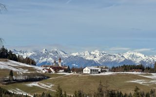 Malga Monte San Pietro - veduta di Pietralba.