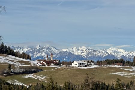 Malga Monte San Pietro - veduta di Pietralba.