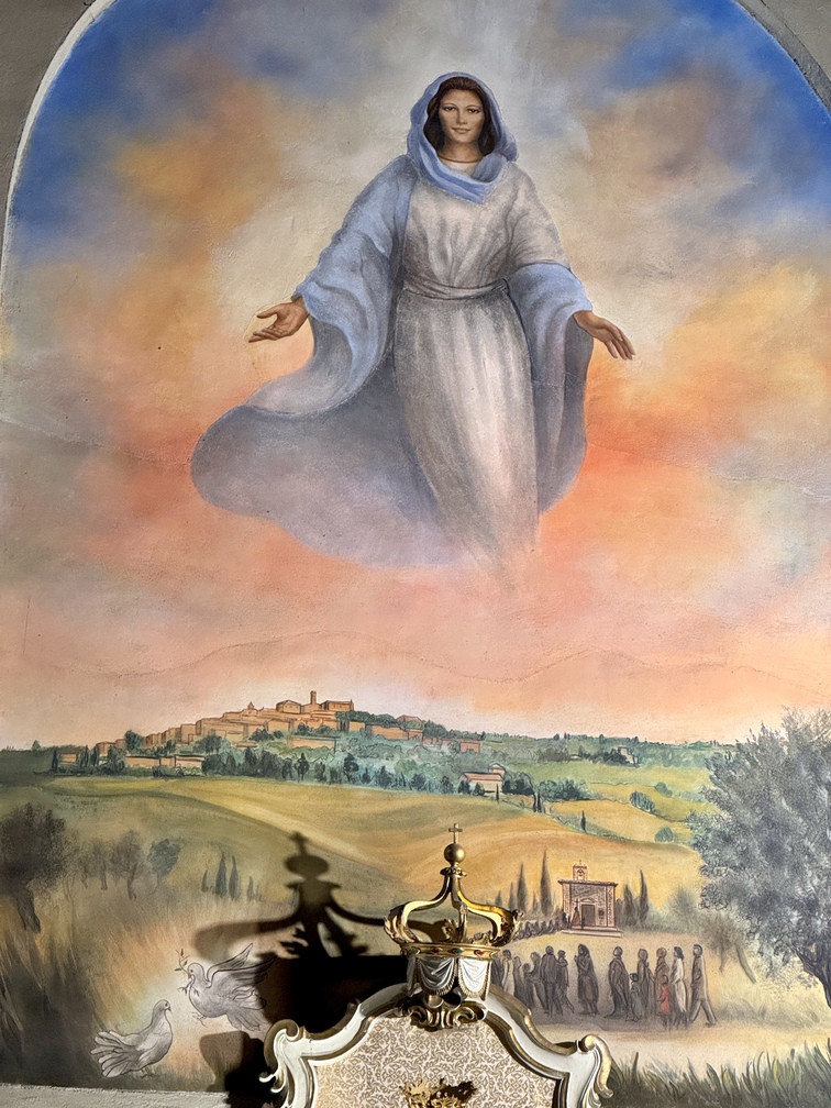 Casale Marittimo - Chiesa di Sant'Andrea, dettaglio all'interno.