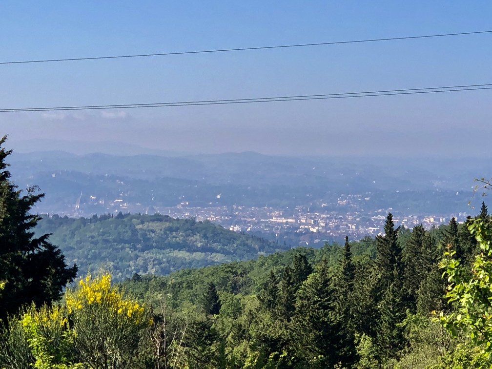 Cercina - veduta panoramica su Firenze.