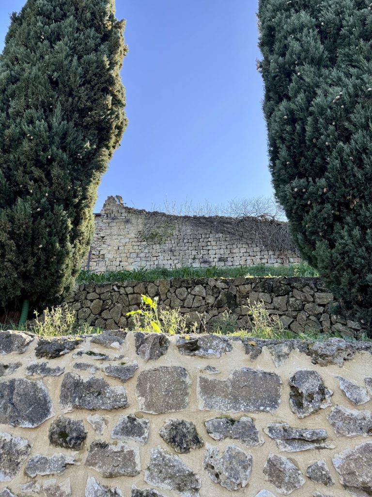 Montescudaio - tratto delle antiche mura.