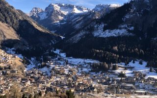 Sentiero n. 519A - veduta su Moena.