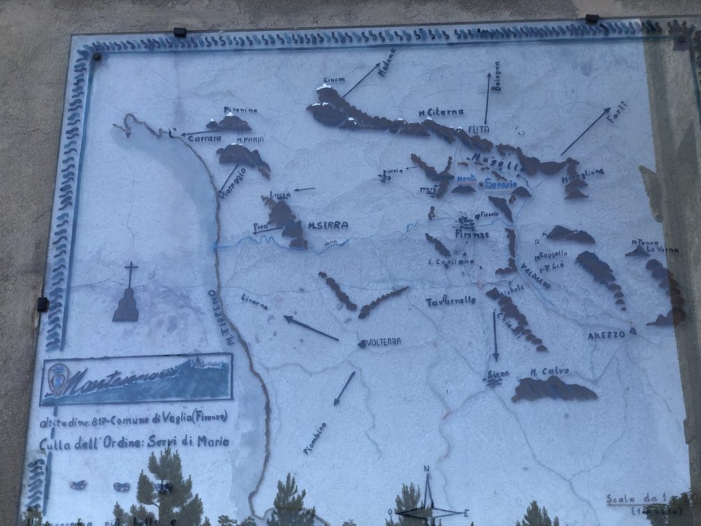 Santuario di Monte Senario - mappa.