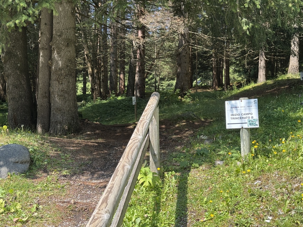Fango - Campo trincerato B - indicazioni.