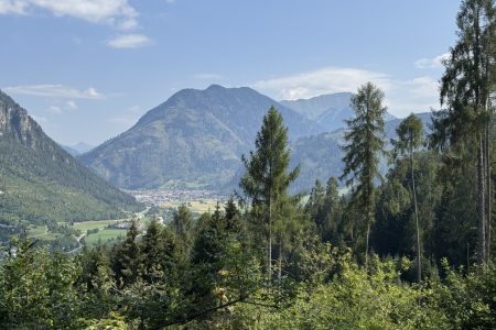 Sentiero "Busa Prima" - veduta su Predazzo.