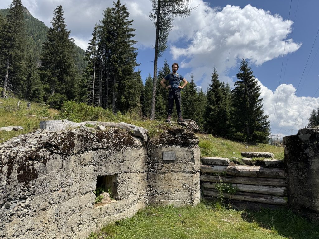 Fango - Campo trincerato B - seconda postazione per artiglieria.
