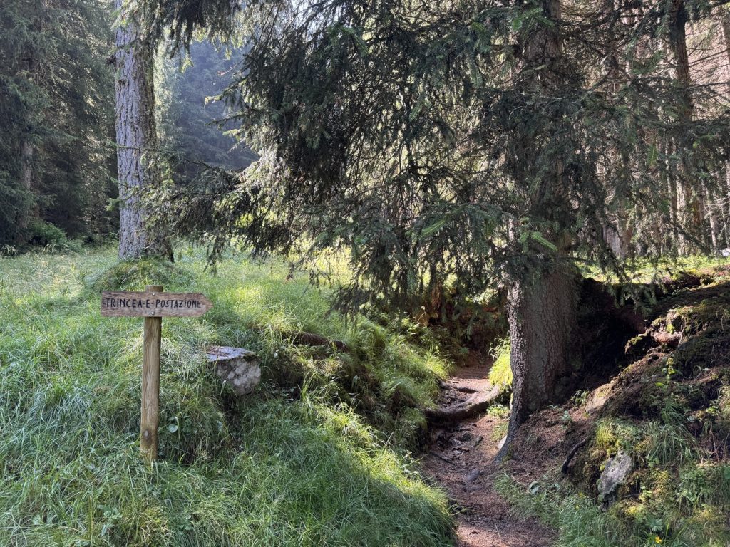 Fango - Campo trincerato A - indicazioni.