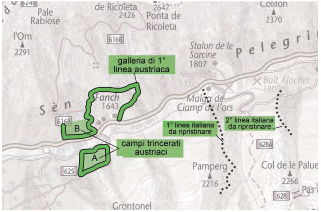 Fango - itinerario dei campi trincerati a cura dell'Associazione "Sul Fronte dei Ricordi".