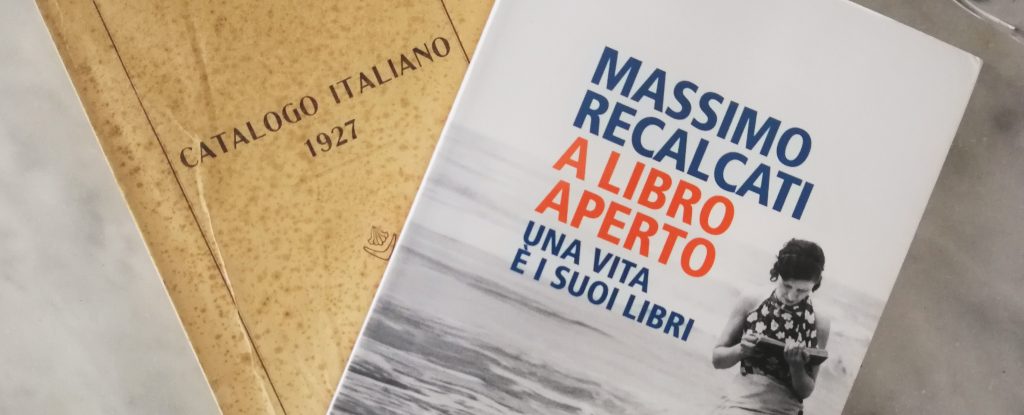 Copertina del libro con sotto il catalogo italiano dei libri del 1927.