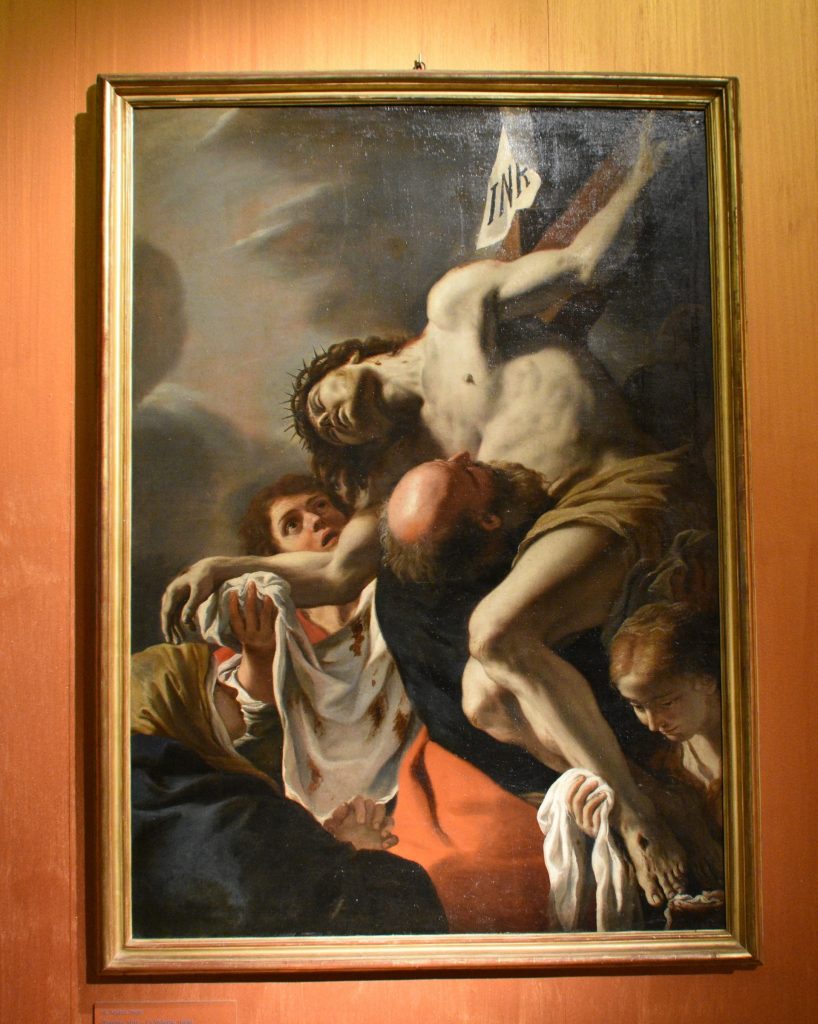 Opera di Mattia Preti: Deposizione di Cristo dalla croce.