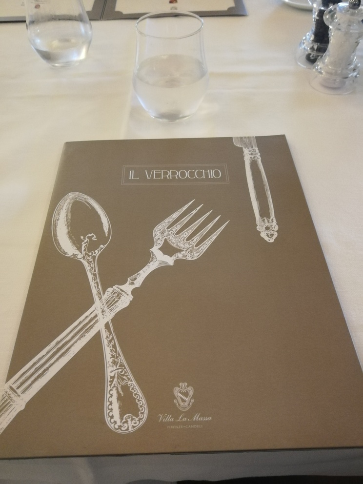 Ristorante Il Verrocchio: copertina del menu.