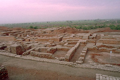 Harappei: resti di mura di una città, sito archeologico