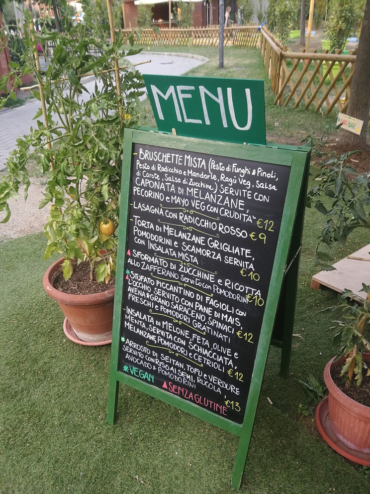Fuoribordo - menu de Il Vegetariano.