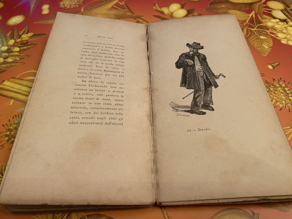 Emile Zola, La Signora Sourdis, Enrico Voghera Editore, Roma, 1905 - interno.