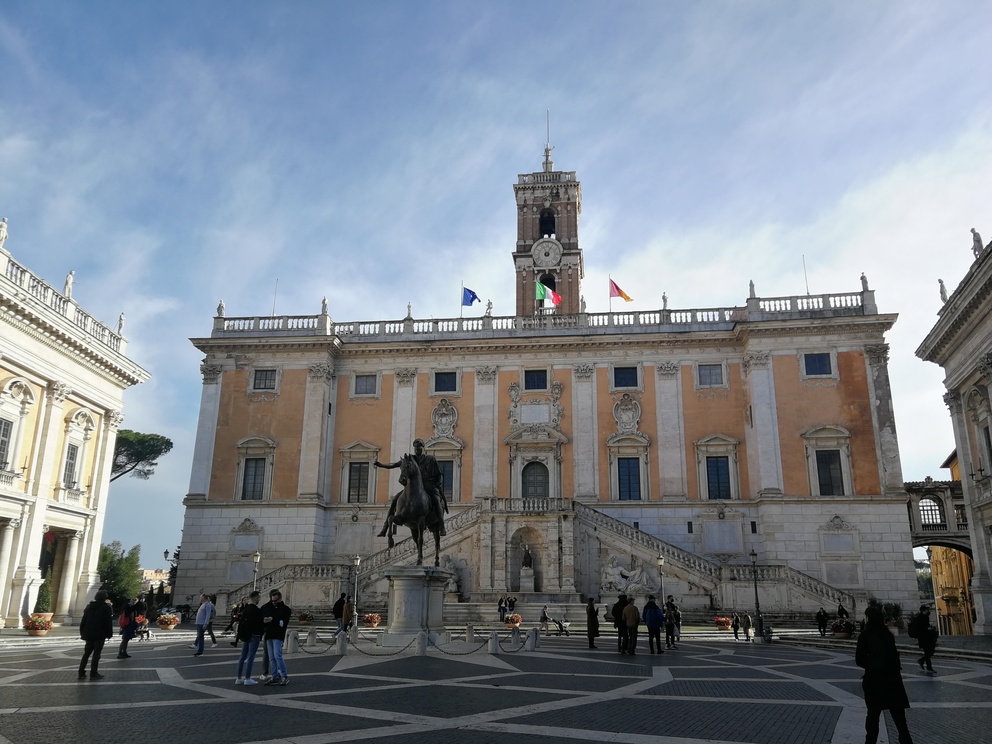Piazza dei Musei Capitolini a Roma.