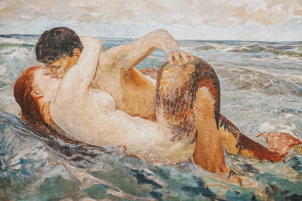 Mostra Galileo Chini - Max Klinger, Il bacio della Sirena, 1895, Firenze, Gallerie degli Uffizi.