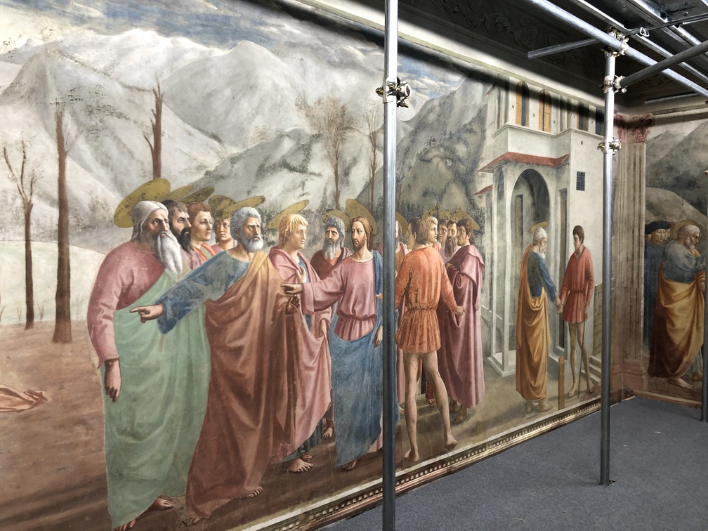 Cappella Brancacci - particolare: Masaccio, Il tributo.