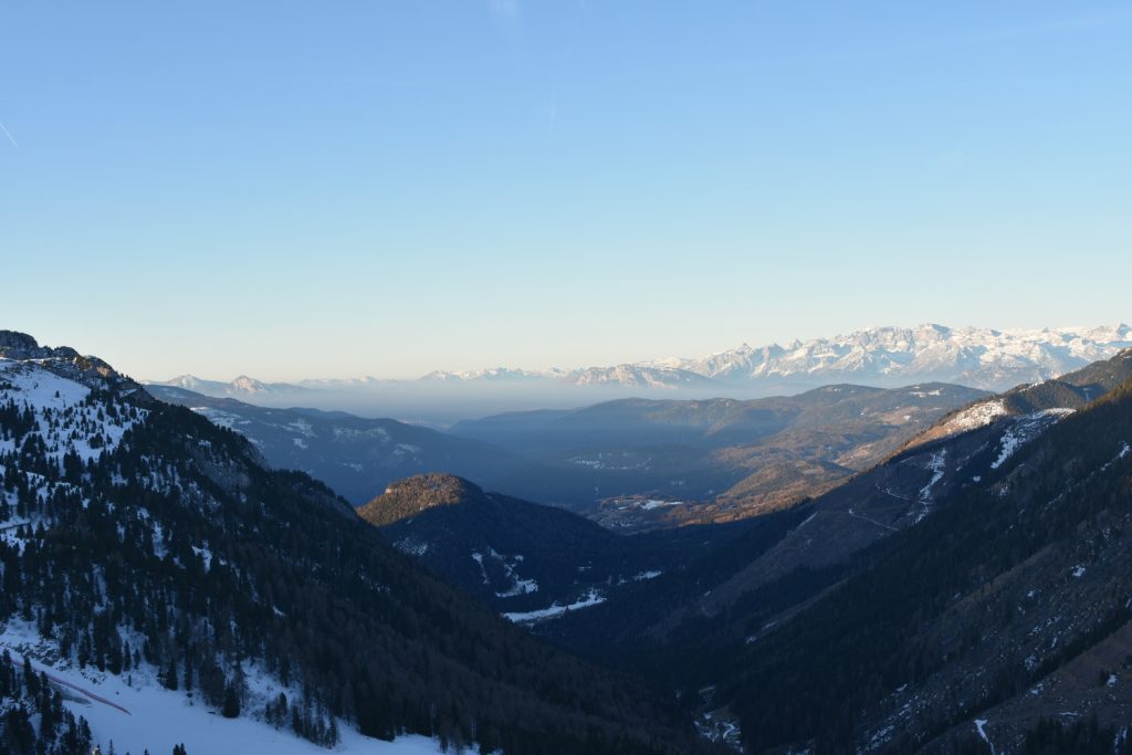 Trentino Ski Sunrise a Passo Feudo - panorama.