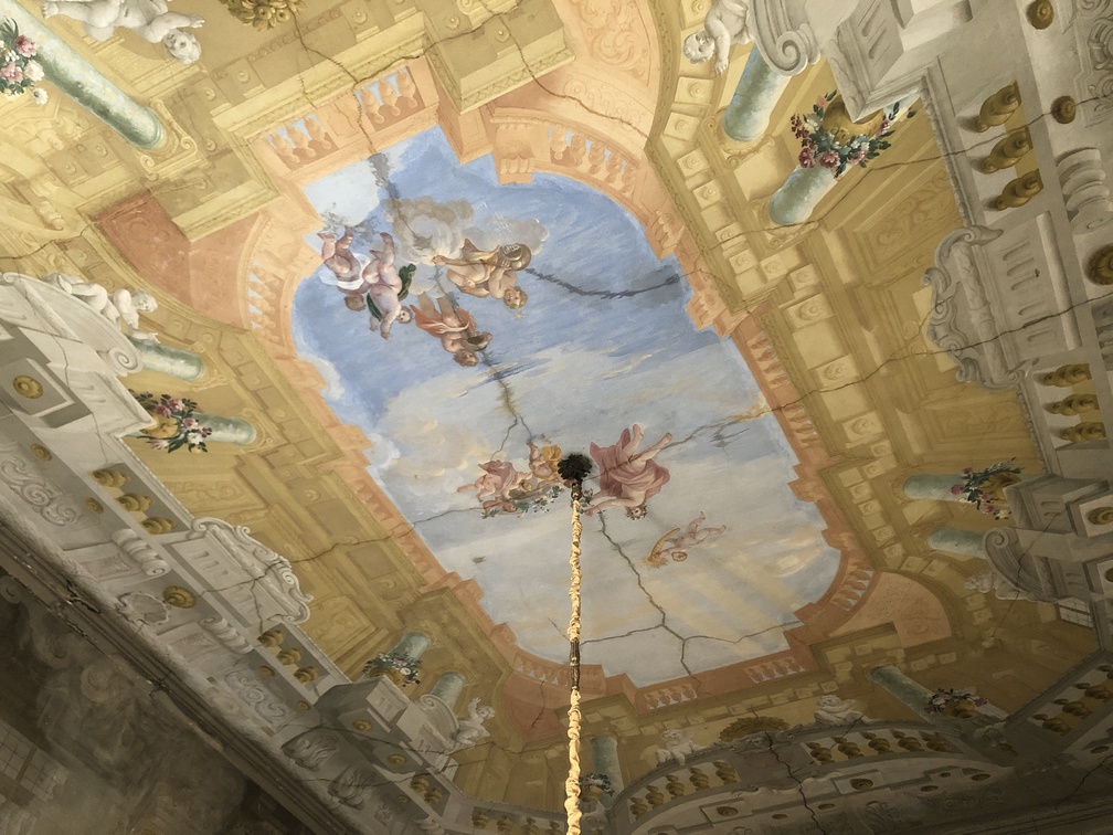 Palazzo Pfanner - soffitto affrescato da Pietro Paolo Scorsini.