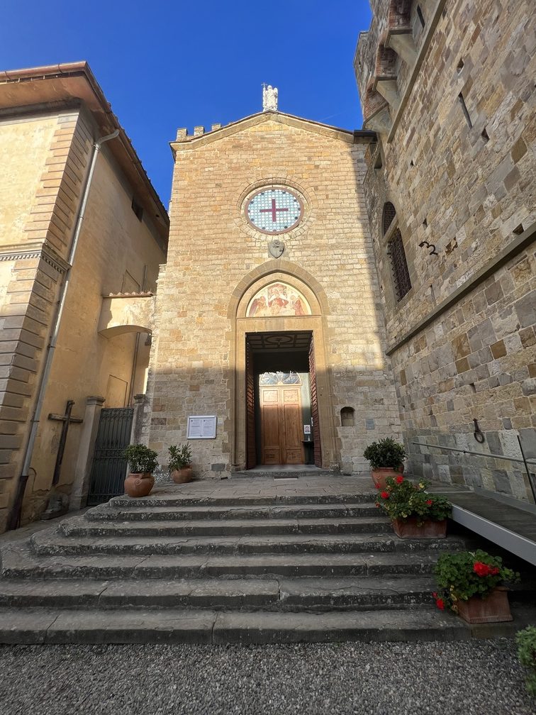 Badia di Passignano - esterno della Chiesa di San Michele Arcangelo.
