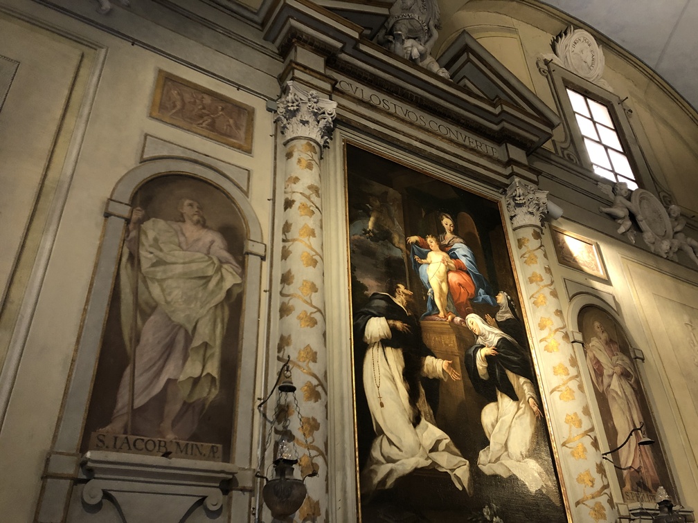 Badia di Passignano - affreschi di Giuseppe Nassini da Siena.
