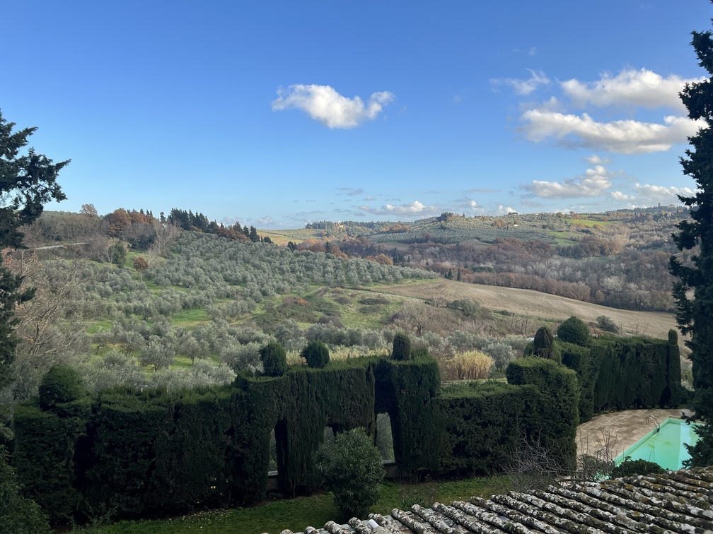Montespertoli, via di Castiglioni - paesaggio da Castello Montegufoni.