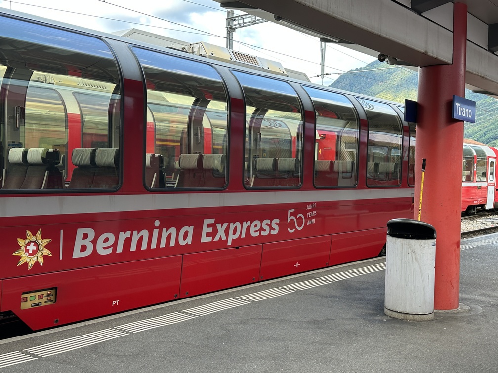Trenino Rosso del Bernina - stazione di Tirano.