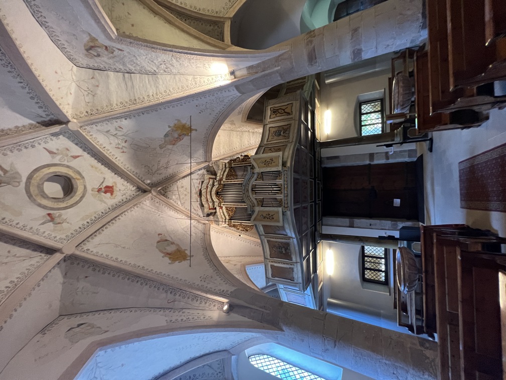 Pieve di Santa Maria Assunta a Cavalese - organo e balconata.