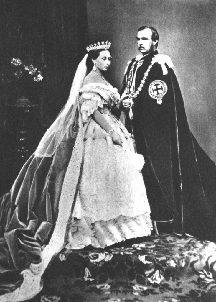 Il principe Alberto d'Inghilterra e la regina Vittoria.