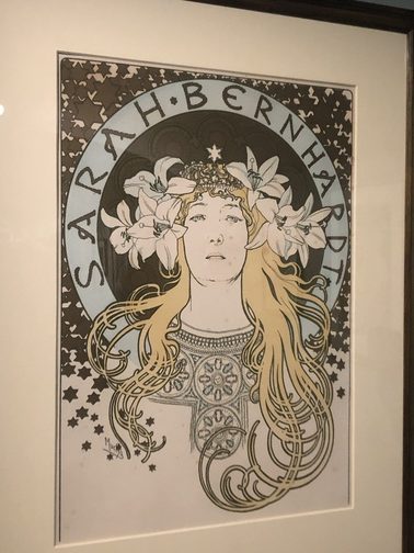 A. Mucha, Sarah Bernhardt nel ruolo della Principessa Loitaine, 1897, Manifesto per la rivista "La Plume", Litografia a colori, Fondazione Mucha.