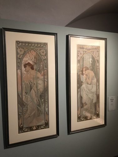 A. Mucha, Réverie du soir e Repos de la nuit, 1899, Litografia a colori, Fondazione Mucha.
