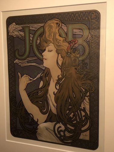 A. Mucha, JOB, 1896, Copertina per sigarettei, Fondazione Mucha.