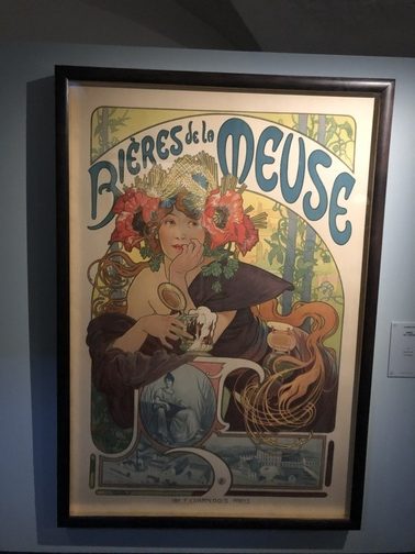 A. Mucha, Bières de la Meuse, 1897, Litografia a colori, Fondazione Mucha.