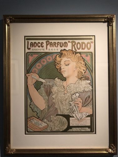 A. Mucha, Lance parfum "Rodo", 1896, Litografia a colori, Fondazione Mucha.