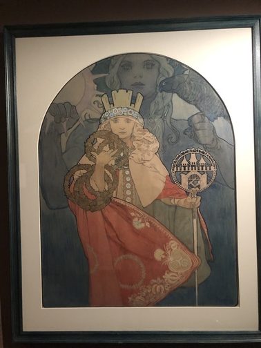 A. Mucha, VI raduno generale della comunità ceca di Sokol, 1912, Litografia a colori, Fondazione Mucha.